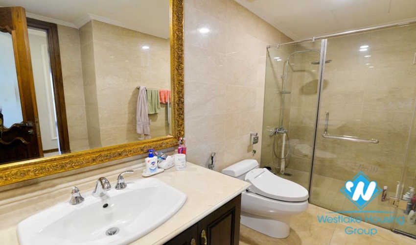 Nice design apartment with 4 bedrooms for rent in Ciputra, Ha Noi